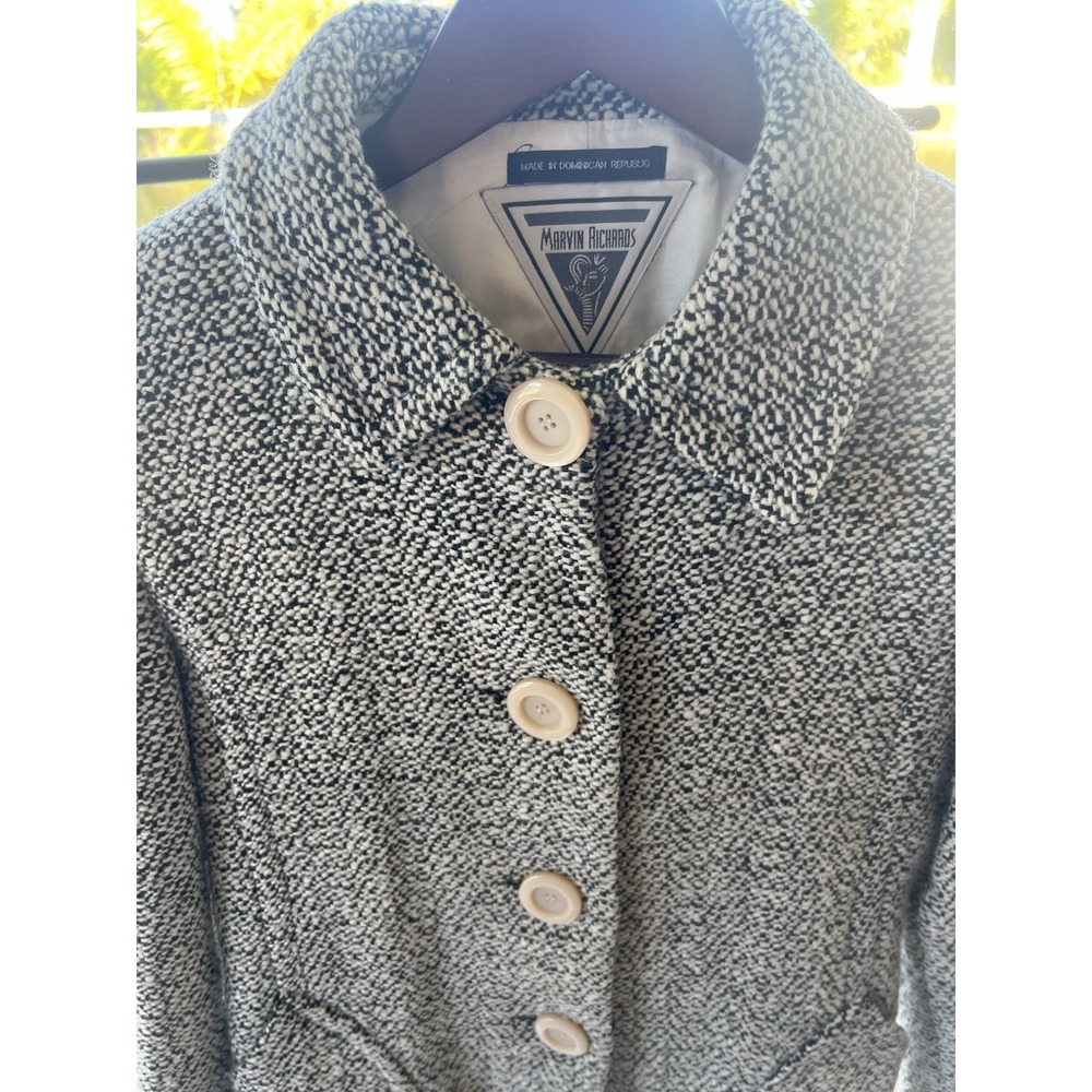 Vintage Jones New York Jacket Womens 6 Beige Wool‎ Blend Academia Minimalist